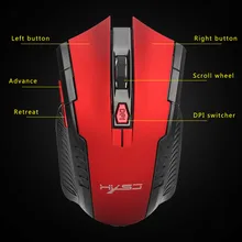 2400 dpi 6 кнопок 2,4 ГГц мини беспроводная оптическая игровая мышь подарок для ПК ноутбука игровая мышь F613