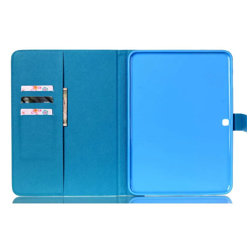 for Samsung T530 Leather Case Ultra Thin Folio Slim PU Leather Stand Book Cover for Samsung Galaxy Tab 4 10.1 inch T531 T535 (8)