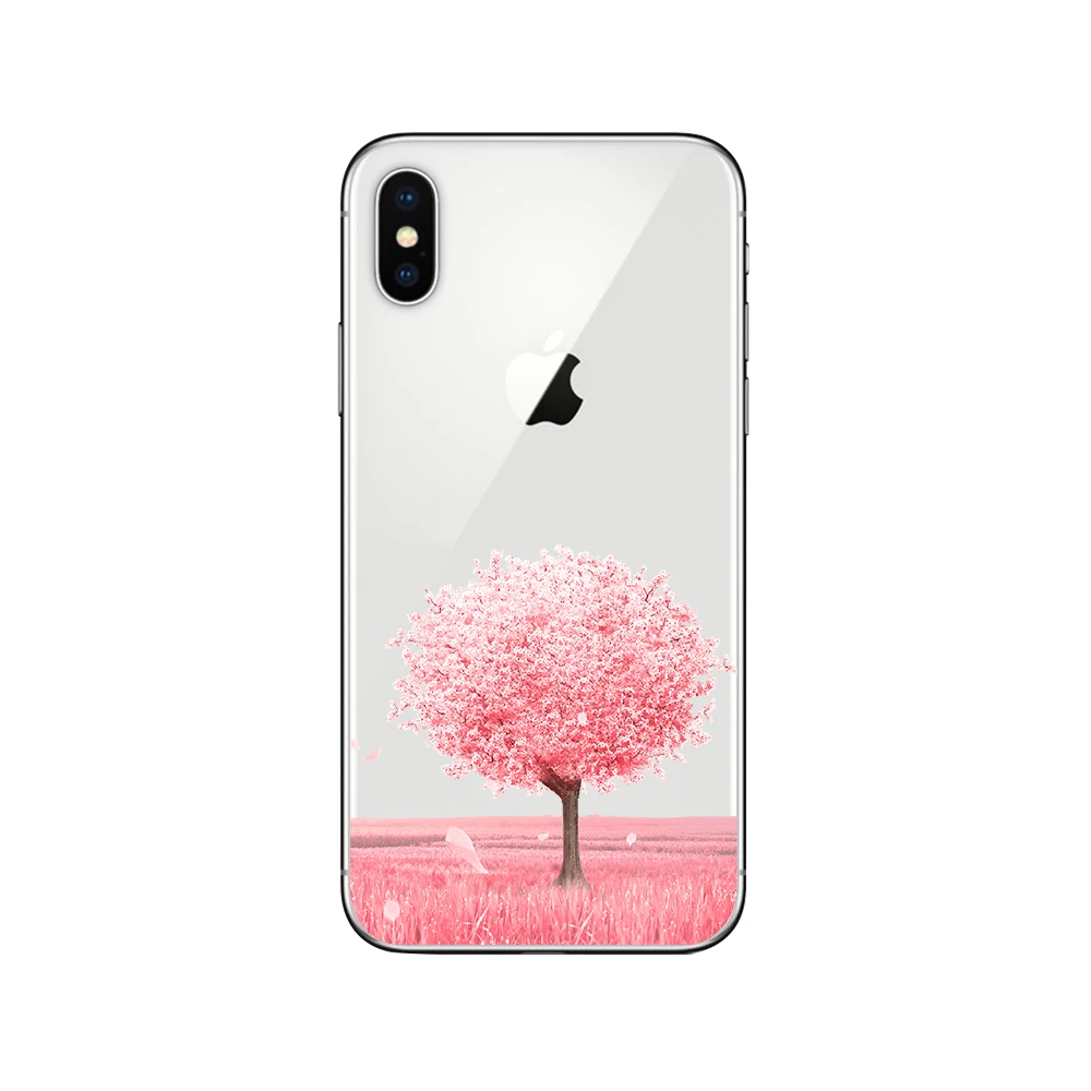 Чехлы для телефонов ciciber Cherry Blossom Tree для iphone 11 Pro XR XS MAX X, мягкий чехол из ТПУ для iphone 7, 8, 6, 6S Plus, 5S, SE, чехол - Цвет: Patterned 3