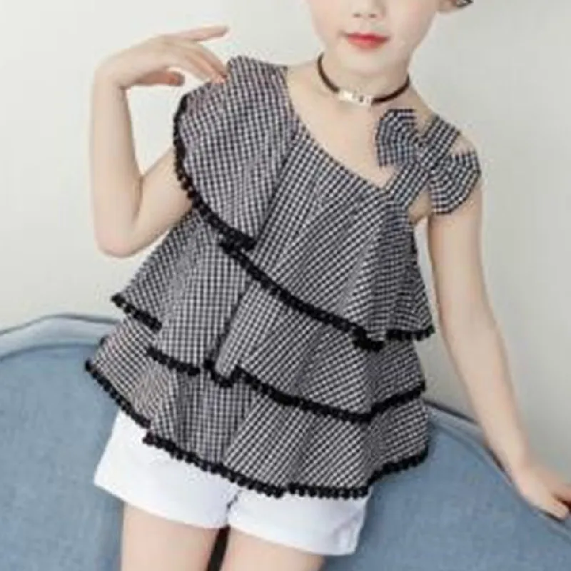 Girls Summer Suit 2019 New Kids Clothes Baby Girl Clothes Girls Ruffle Outfits Kids Clothes Girls