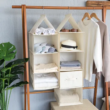

1pc Hanging Organizers Wardrobe Hanging Storage Bags Drawer Type Clothes Shoes Underwear Pouch Home Cloth Storage Accessories