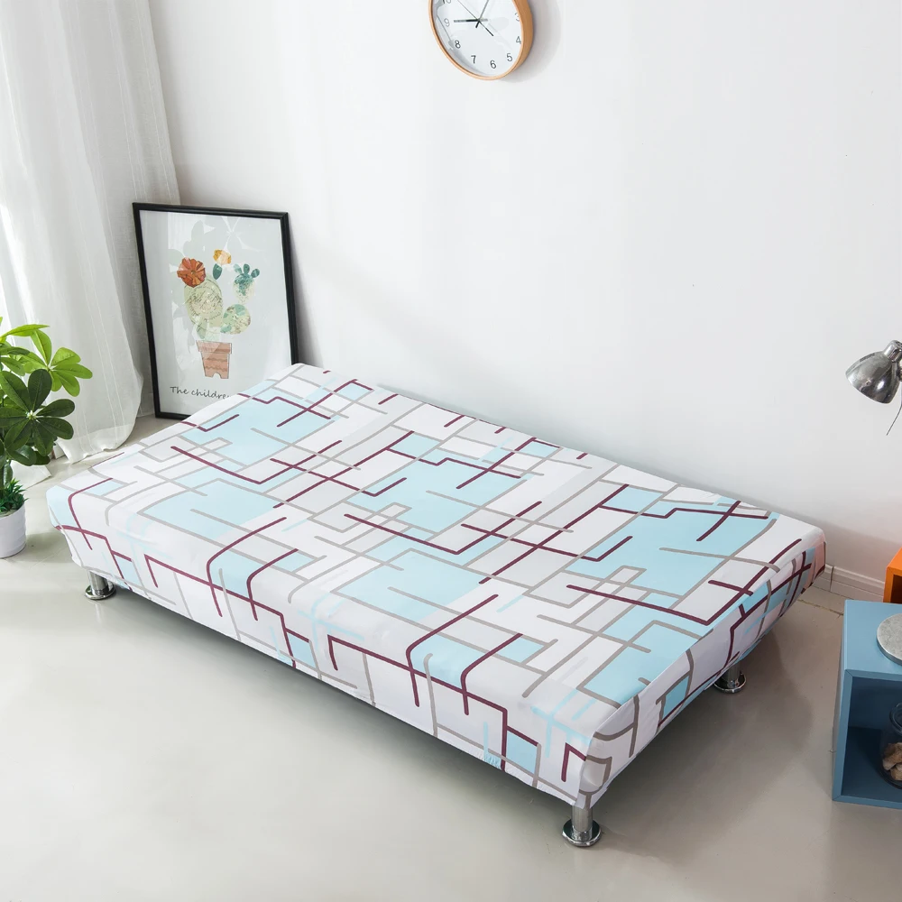 Цветочный геометрический без подлокотника чехол для дивана все включено чехол сезоны эластичный диван вытирается полотенцем диван-кровать домашний декор в скандинавском стиле