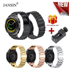 JANSIN 316L ремешок из нержавеющей стали для samsung gear Sport/S2 ремешок для samsung Galaxy Watch 42 мм активный металлический ремешок для часов браслет