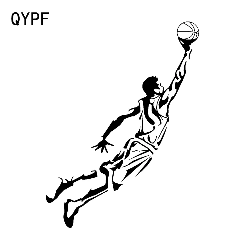 

QYPF 11.1*14.9CM Interesting Basketball Sport Car Sticker Vinyl High Quality Extreme Movement Accessories C16-0469