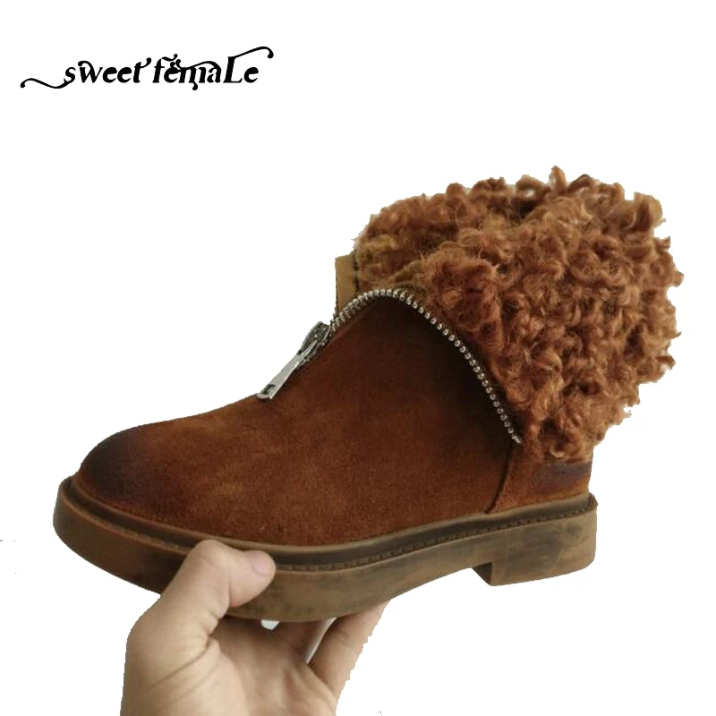 nubuck leather in snow