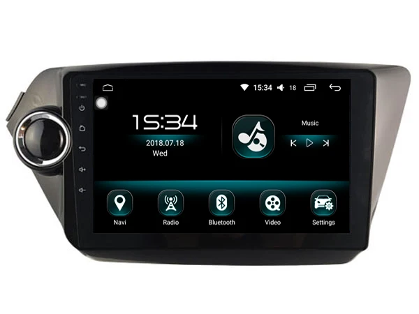 Cheap OTOJETA DSP stereo carplay android 8.1.2 car radio for 2012-2015 K2 kia RIO Gps navigation Ips screen video player tape recorder 3