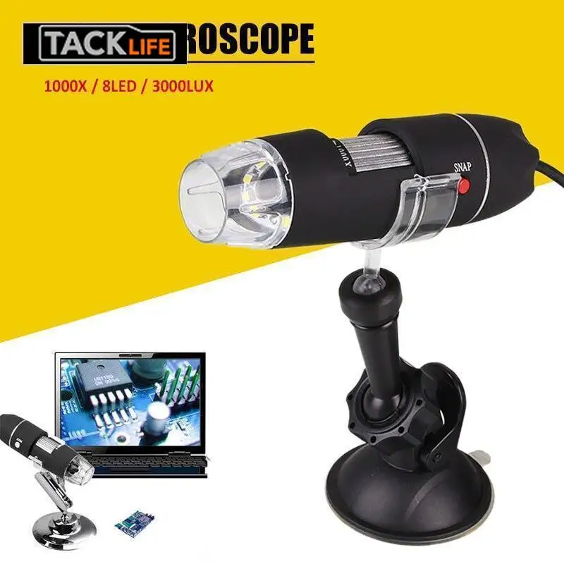

Mega Pixels 2MP 1000X 8 LED Digital USB Microscope Powered Digital Microscope Endoscope Zoom Camera Magnifier
