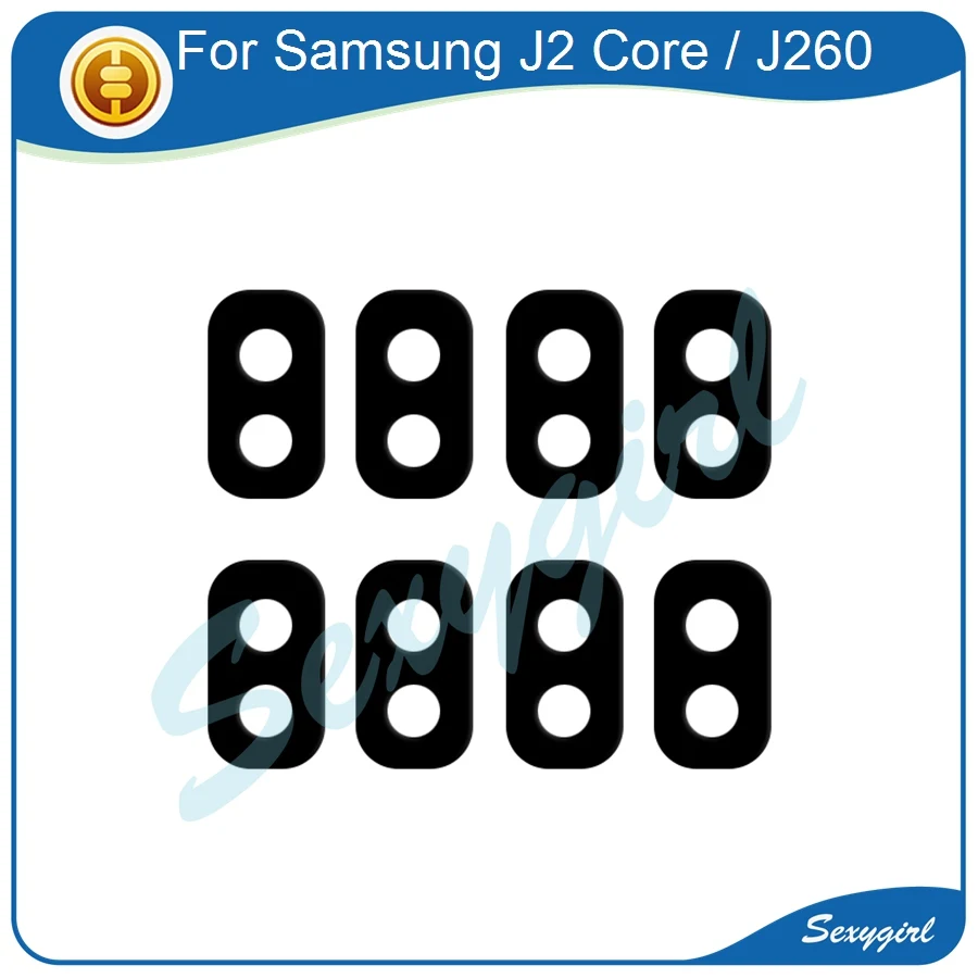 

For Samsung Galaxy J2 Core J260 Glass Lens Cover Rear Back Camera Lens With Adhensive Sticker Replacement Parts + Tools