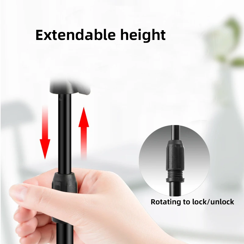  New Tabletop Mounts Holder with LED Ring Flash Light Lamp Tripod Stands with Mobile phones Holder f
