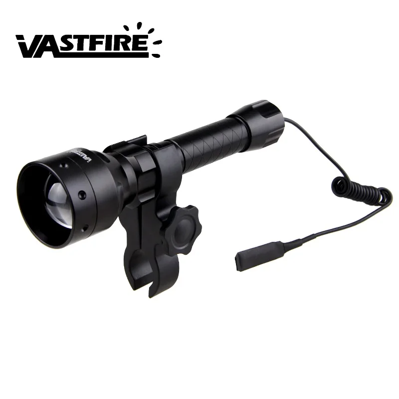 Zoomable Adjustable Infrared Light Hunting Torch Osram Black 850nm IR Night Vision illuminator