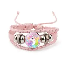 Регулируемые браслеты с единорогом и лошадью, браслеты с подвесками для женщин и девушек, модные ювелирные изделия, лучшие друзья, вечерние Gi