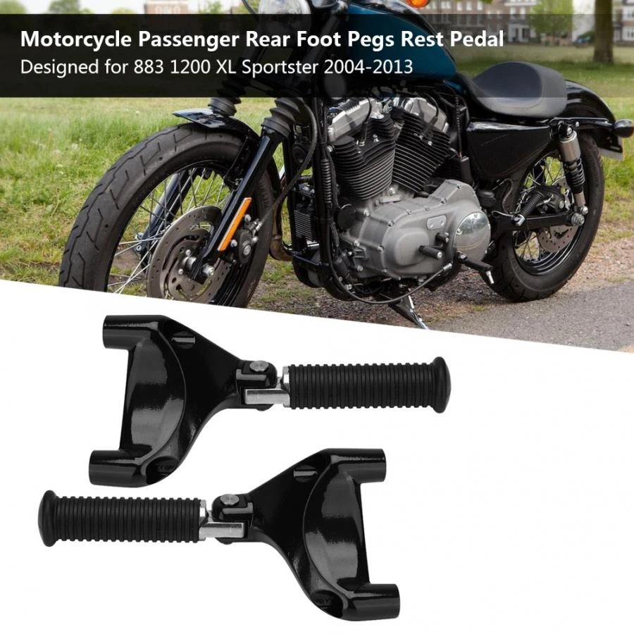 Rear Rest Pedal Motorcycle Passenger Rear Foot Pegs Rest Pedal for 883 1200 XL Sportster 04-13 Rear Rest Pedal Motorcycle Passenger Rear Foot Pegs Rest Pedal for 883 1200 XL Sportster 04-13