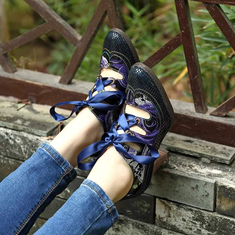 SOCOFY/туфли-лодочки на шнуровке из натуральной змеиной кожи; Ботильоны на каблуке 8 см; ботинки на молнии; обувь из натуральной кожи