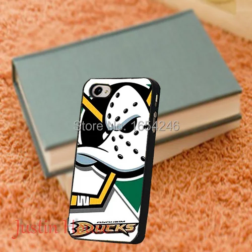 Luxury Brand Anaheim Ducks Plastic Thin Hard Customized Back Cover Bag for iPhone I4 4s i5 5s 5c 6 6plus |