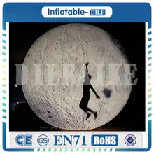 Giant advertising inflatable moon with LED light factory price inflatable planet inflatable moon for advertising outside decor inflatable cute advertising duck