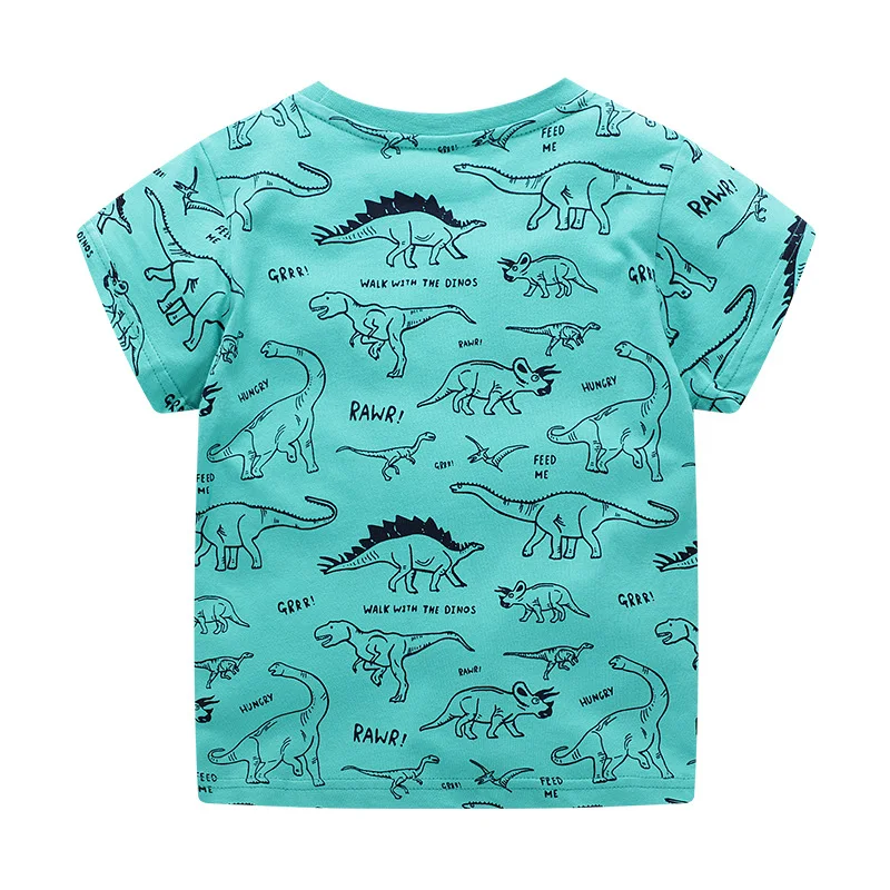 Roupas de Verão dos Desenhos Crianças Animados Camiseta Meninos Nova Verão Bebés Meninos Cotton Top Tees Animais Bonitos Apliques Crianças Roupas 11 meninos t camisa nova verão do bebê