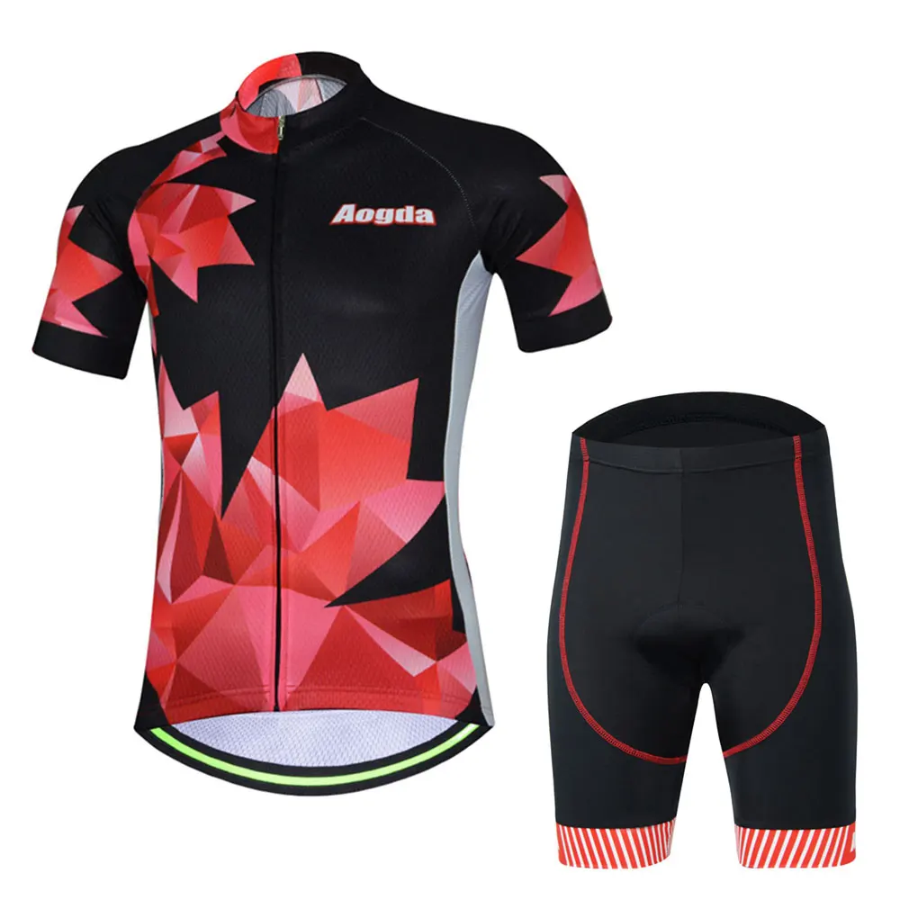 

Men's Cycling Clothing Set Reflective Mountain Bike Jerseys & Bicycle Shorts Set Equipe Ropa Ciclismo Cycling Jersey Set