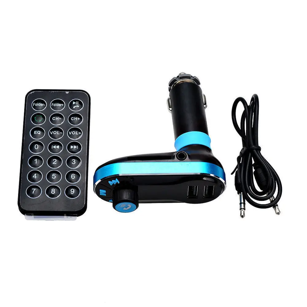Hot voiture FM Transmitter Wireless Bluetooth Music Hands-free Calling Wireless MP3 Player Car Kit USB Charger SD LCD 3 Color