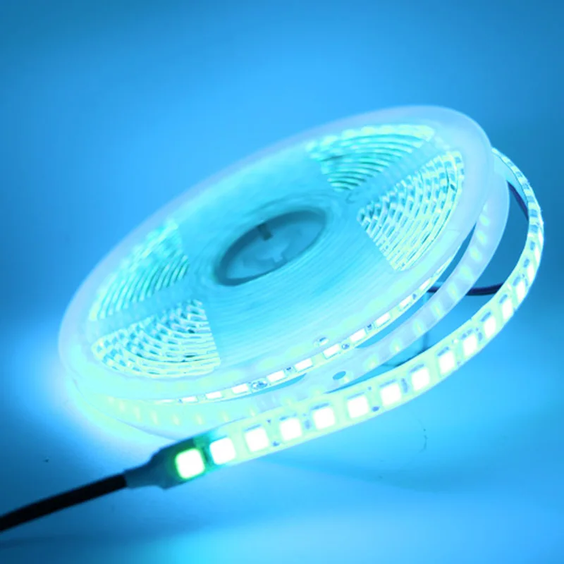 SMD 5054 Светодиодная лента 5 м 600 светодиодный s/5 м гибкий ленточный светильник 12 В 12 в более яркий, чем 5050 300 светодиодный/5 м ленточный светильник для украшения дома - Испускаемый цвет: Ice blue