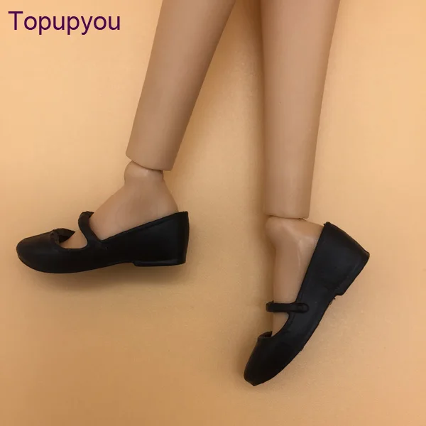 Aliexpress.com : Buy Topupyou doll shoes flat foot shoes black shoes