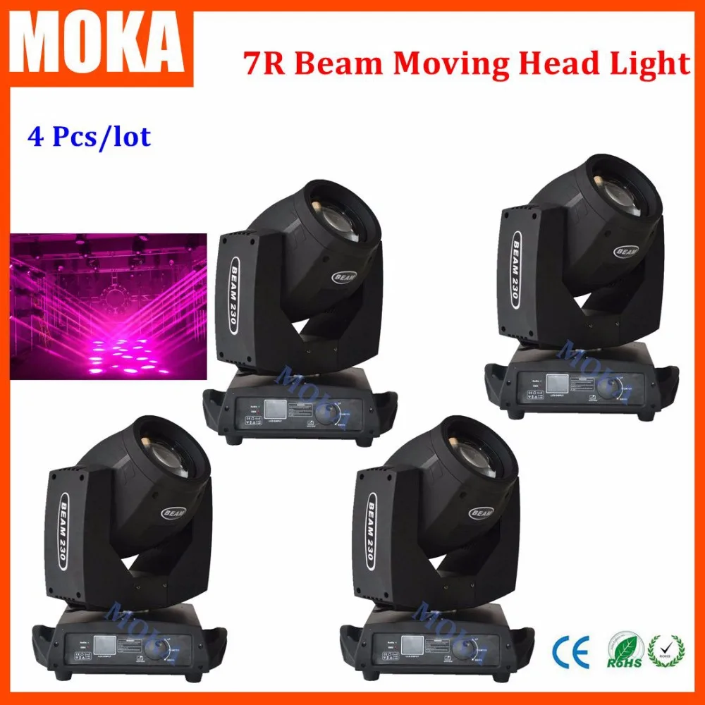 

4Pcs/lot Wholesale Disco Lighting 7R moving head beam 230 with 16CH DMX light controller