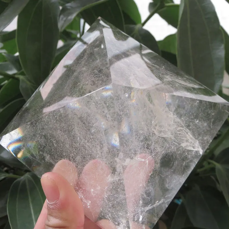 Лидер продаж! 520~ 800 г 90*90& 95*95 мм большой натуральный камень чистая пирамида из кристалла кварца рейки целебные Кристал энергетическая Пирамида