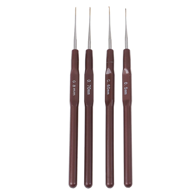 4Pcs/Lot Crochet Needles For Hairbest Hook Needle Quality Long Needle Wigs Making Lace Hook Dreadlock Accessories