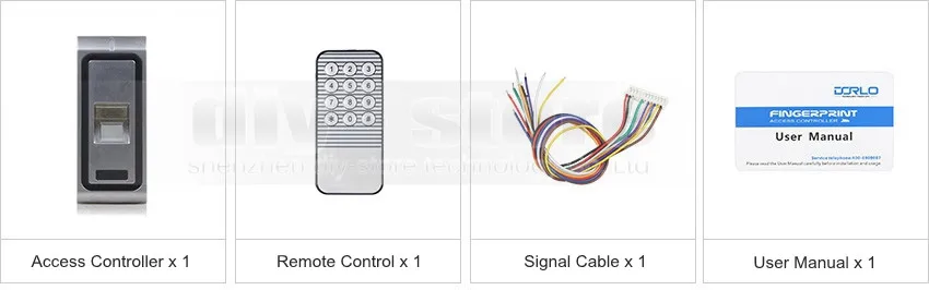 DIYSECUR металлический корпус отпечатков пальцев 125 кГц RFID ID Card Reader клавиатура 2 в 1+ пульт дистанционного управления дверной замок контроллер доступа комплект CFR10