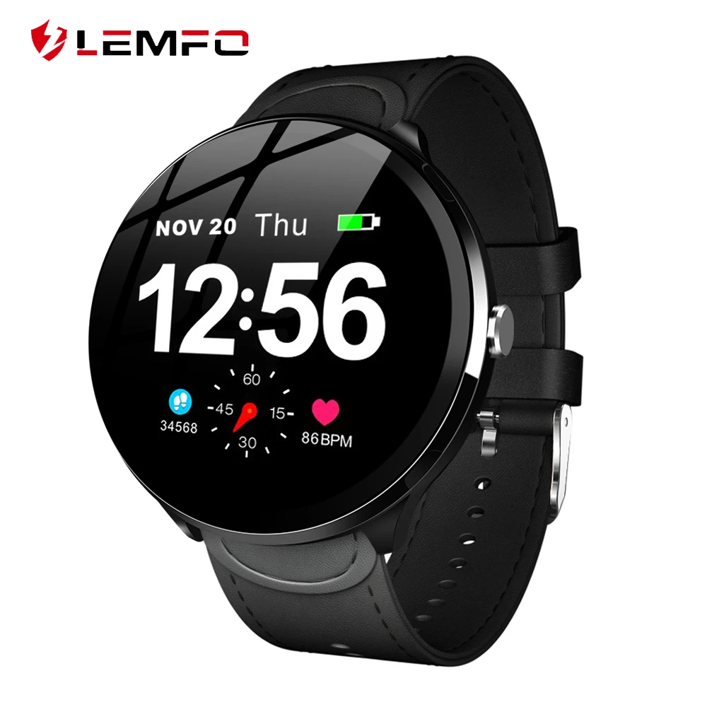 

LEMFO V12 Smart Watch Blood Pressure Oxygen Activity tracker Heart Rate Monitor Fitness bracelet Waterproof Smartwatch UpdateV11