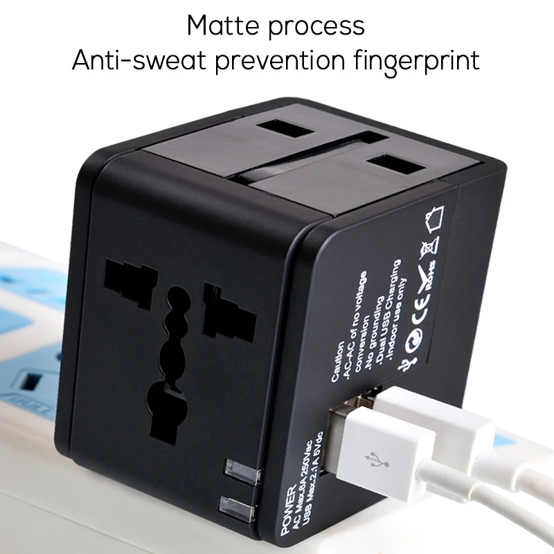Mutifunctional Daul универсальное usb-зарядное устройство адаптер питания для путешествий USB Международная розетка 1000mA 2100mA США ЕС Великобритания AU адаптер