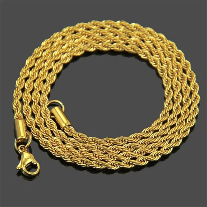 

2019 Hip Hop 316L Stainless Steel Mens Necklace Chain Necklaces For Women Men Jewelry Link Chain Dropshipping