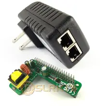 DSLRKIT Gigabit Raspberry Pi 4 4B 3B+ 3B Plus PoE Kit (HAT+ Injector) Power Over Ethernet 4 port gigabit poe injector power over ethernet passive 1000 mbps 802 3at lan