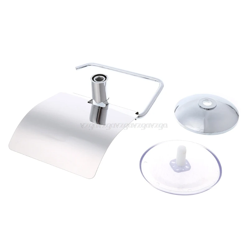 Bathroom Toilet Roll Paper Holder Vacuum Suction Cup Stainless Steel Wall Mount J16 19 Dropship