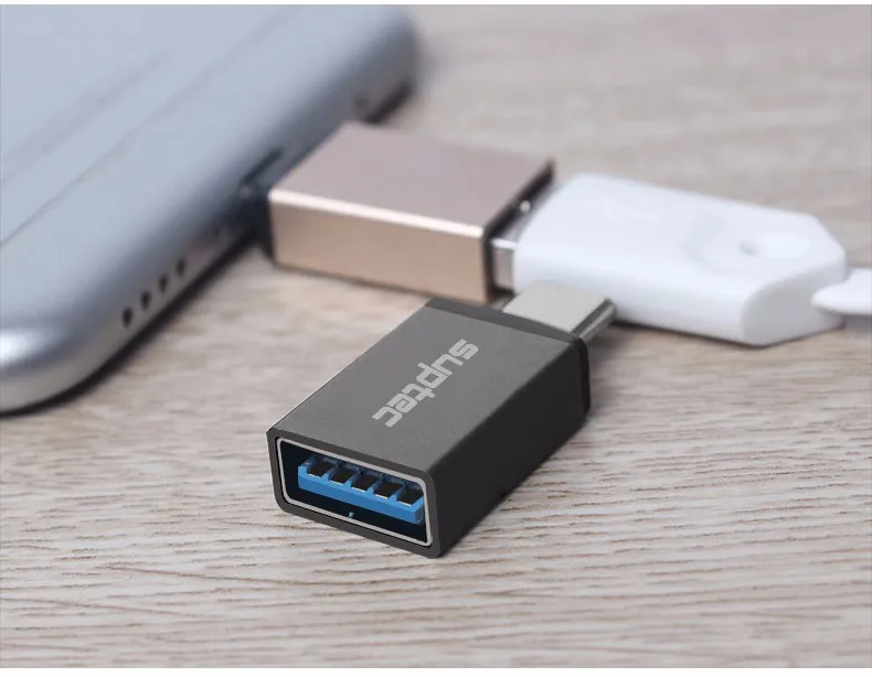 Suptec Тип USB-C мужчина к USB 3.0 Тип c OTG адаптер конвертер USB C разъем для MacBook Samsung S8 oneplus 3 Huawei P10 Meizu