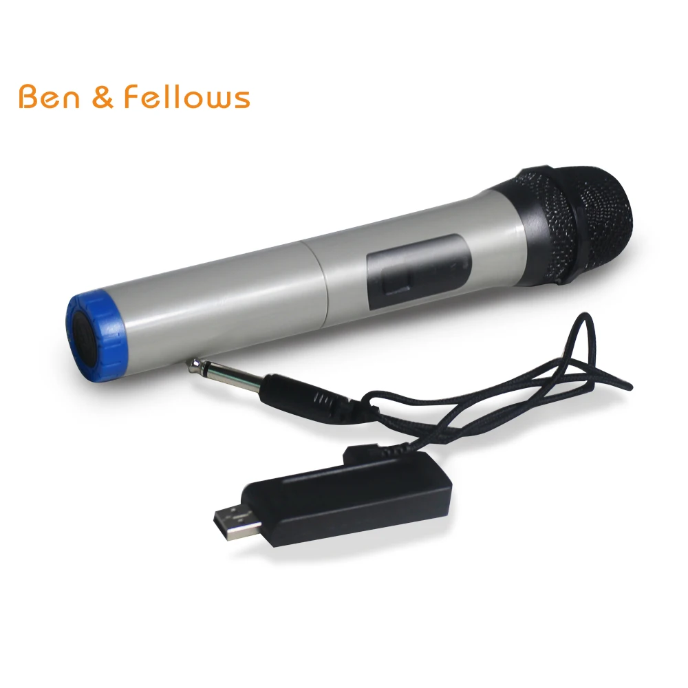 

Ben & Fellows 610155 Portable Wireless Handheld Microphone with USB Receiver