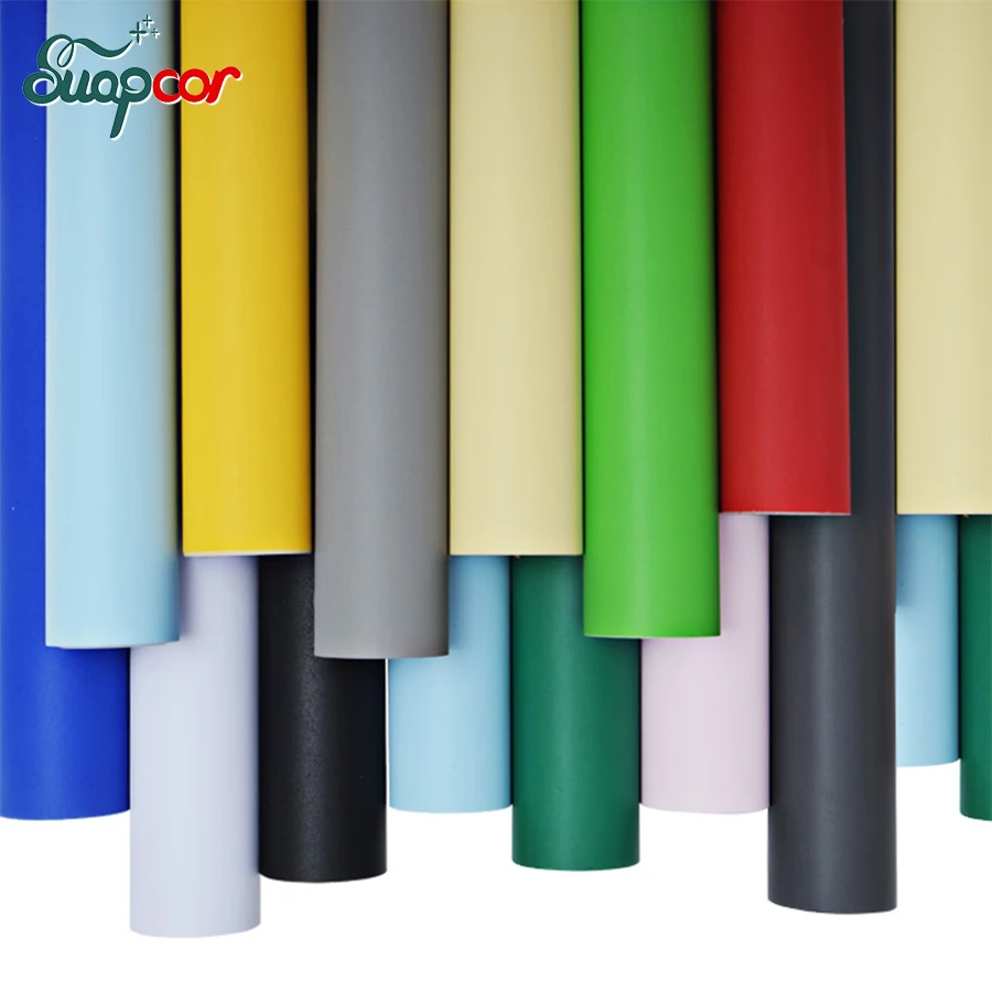 Waterproof Matte Self adhesive Wallpaper Removable Solid Color Vinyl Wall Stickers Home Decor Bedroom Furniture Decorative Films