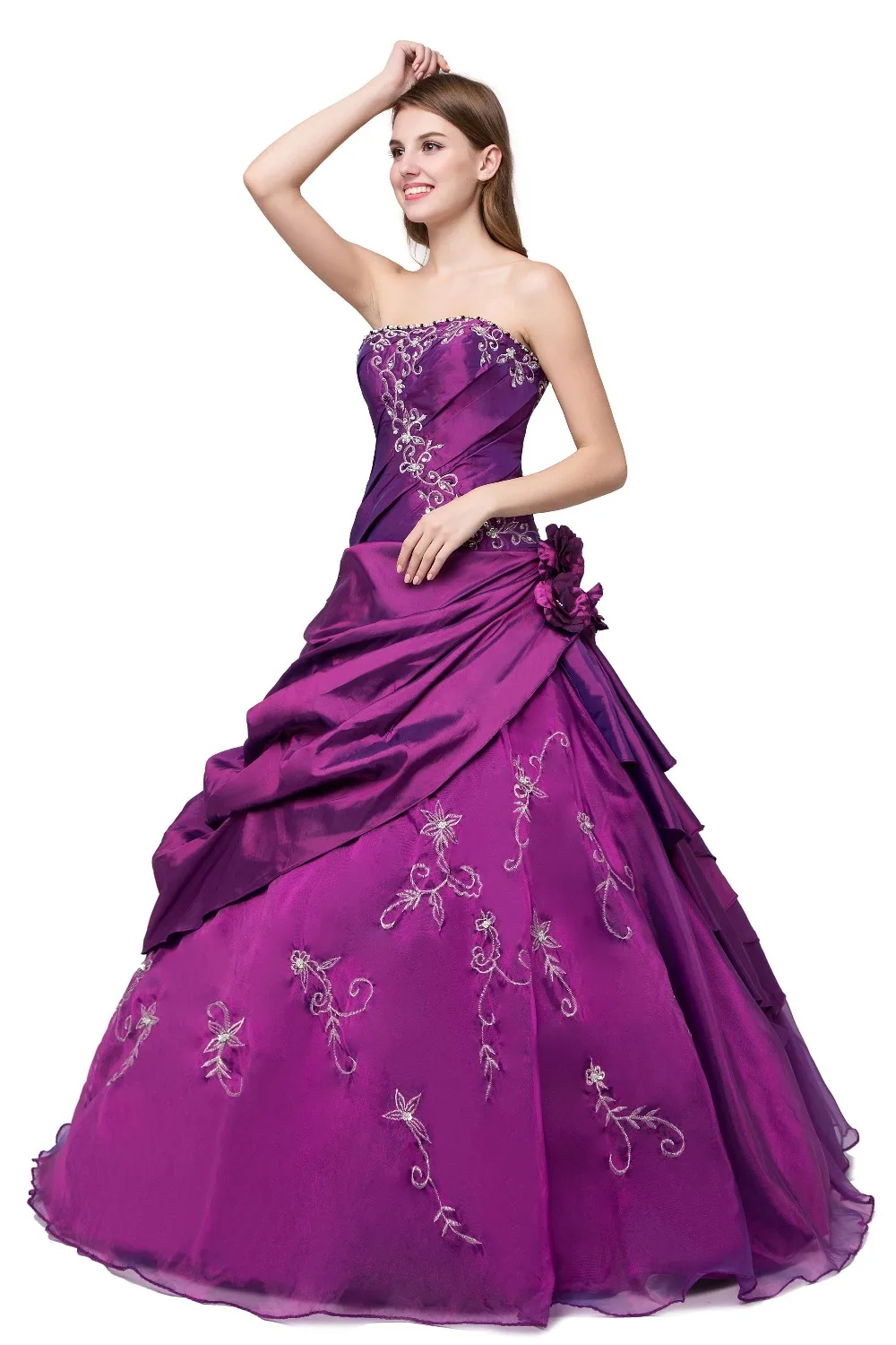 ANGELSBRIDEP Бальные платья 2021 Vestidos De дешевые вышитая Толстовка Длина спец повод Бал