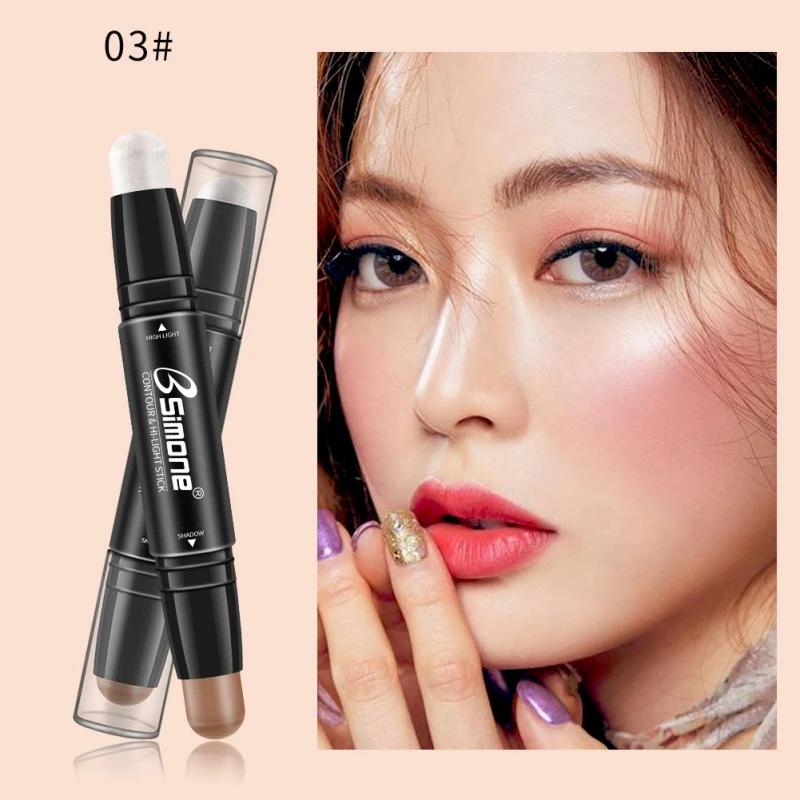 Double-end Contour Stick Women Highlighter Face Concealer Contouring Bronzers Highlighters Pen Cosmetic Makeup Corrector Contour Double-end Contour Stick Women Highlighter Face Concealer Contouring Bronzers Highlighters Pen Cosmetic Makeup Corrector Contour
