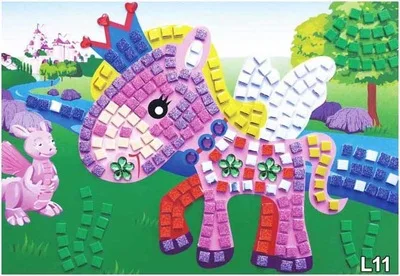 Детская Хрустальная мозаика ручной работы EVA губка наклейки паста бумага детский сад DIY набор игрушки подарок - Цвет: Шоколад