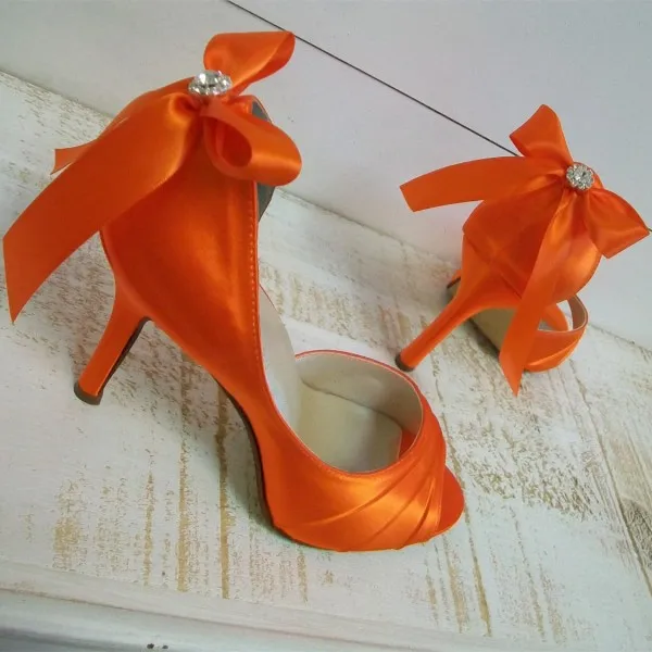 Wedding Heels Bow D'orsay Pumps 
