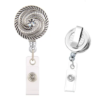 

Legenstar Retractable Badge Reel horizontal Style Student Nurse Exhibiton ID Name Card Badge Holder Office Supplies