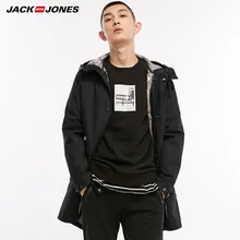 Jack Jones осень зима хлопок стоячий воротник с капюшоном съемный вкладыш пальто парка Мужчины | 218309518