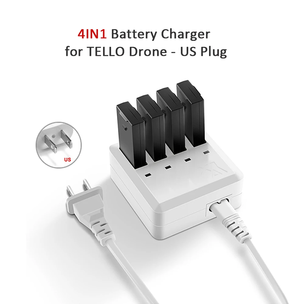 

4IN1 Multi Battery Charging Hub Intelligent Battery Charger for DJITello Tello Drone RC Quadcopter Aircraft
