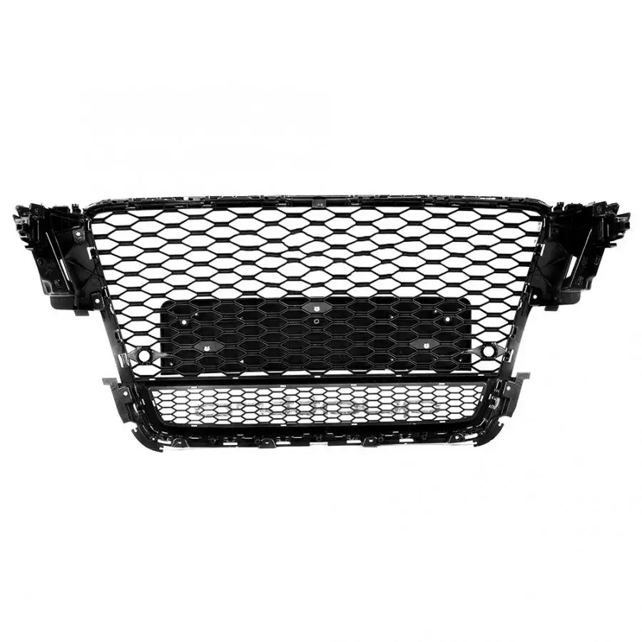 Car Modification Front Bumper Grille Grill Mesh Fit for Audi A5/S5 2009 2010 2011(Silver) Car Styling