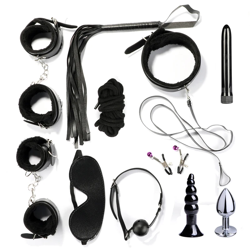 Sex Toys For Couples Bondage Vibrators Set Kit SM Restraint BDSM Slave Anal Plug Vibrator Flirt Games Erotic Toys for Women Men bdsm bondage kit sex toys for women adult slave game erotic positioning bondage restraint handcuffs sex toys for couples flirt