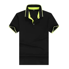 Мужская летняя рубашка поло с коротким рукавом однотонная|polo shirts