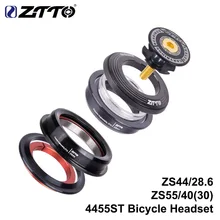 ZTTO гарнитура для горного велосипеда ZS44 ZS55 коническая прямая универсальная 1,5 дюймов 28,6 мм вилка нулевой стек интегрирована с чашками MTB дорожный велосипед 4455ST