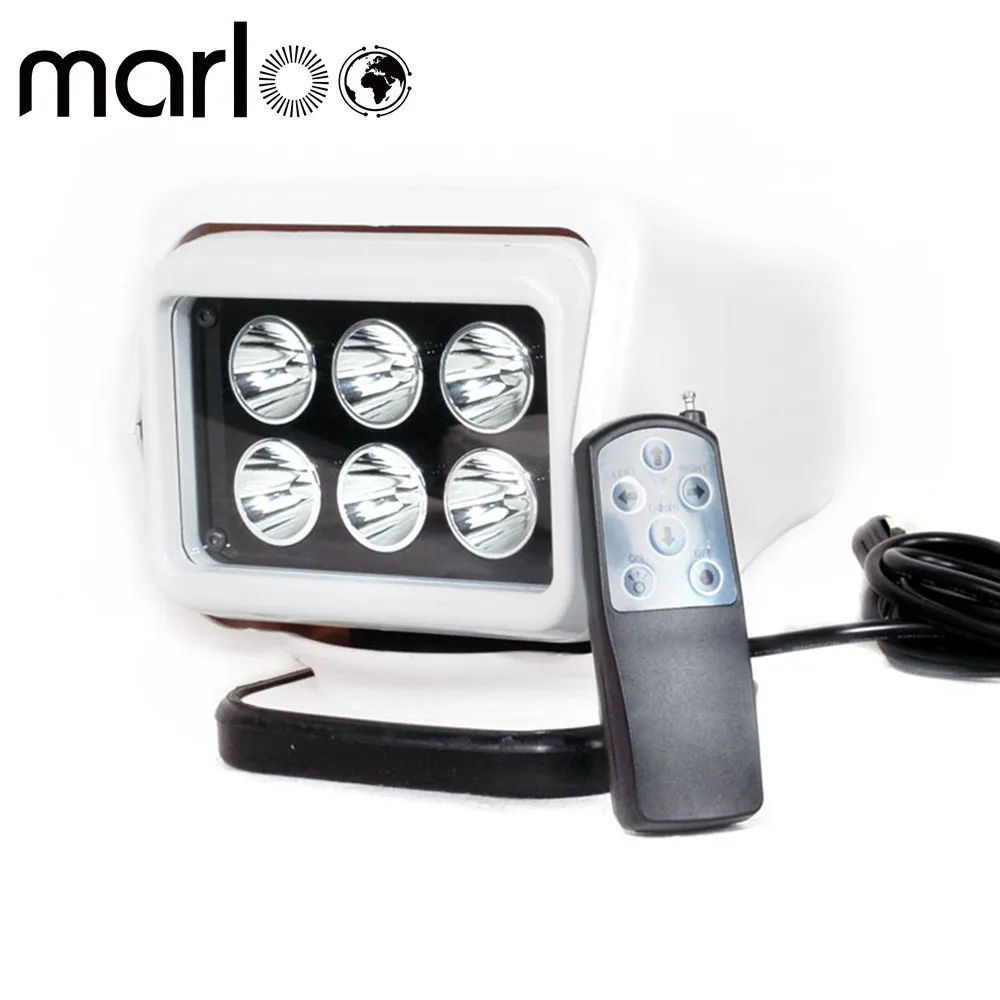 Marloo 10-30 V " Светодиодный прожектор 7 дюймов точечный Светодиодный прожектор для грузовика внедорожник лодка морской пульт дистанционного управления свет белый