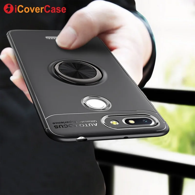 

Ring Case For Xiaomi Redmi 6 Pro 6A Redmi6 6Pro Soft Silicone Cover Cases Luxury Car Magnetic Holder Mobile Phone Accessories