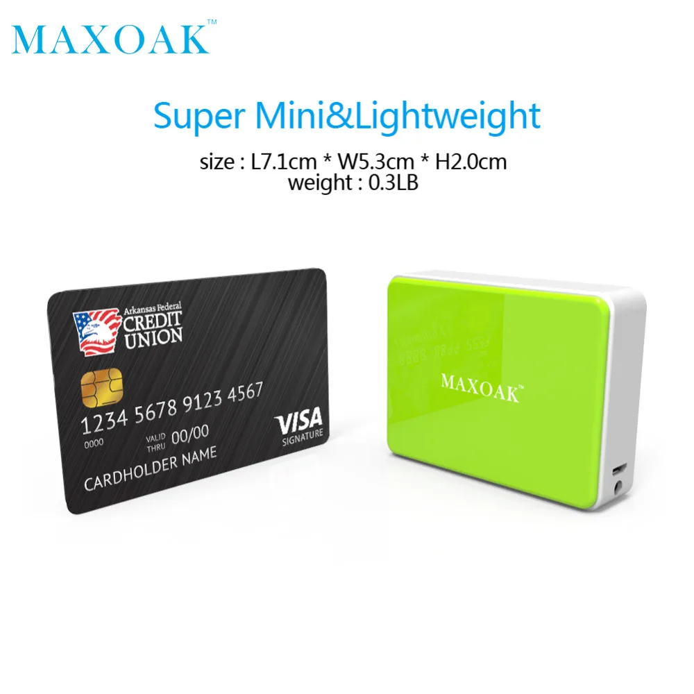MAXOAK портативный внешний аккумулятор одиночный USB DC 5V-2.1A 5200mAh несколько цветов телефон внешний аккумулятор для мобильного телефона